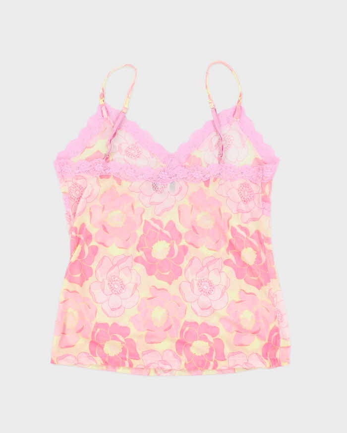 Vintage Y2k 00s La Senza Floral Mesh Cami - S