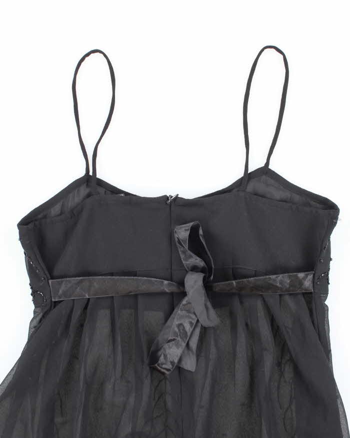 Vintage 90s 00s Seduction Beaded Mesh Cami - S