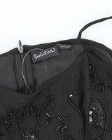 Vintage 90s 00s Seduction Beaded Mesh Cami - S