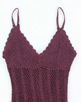 Vintage Y2k 00s Le Chateau Crochet Sparkly Cami - S