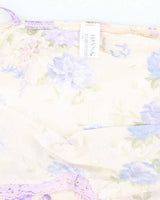 Vintage Y2k 00s Hanna Floral Mesh Cami - S