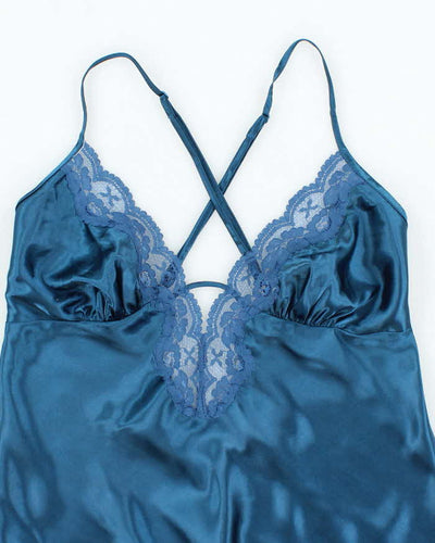 Vintage Y2k 00s La Vie En Rose Satin Cami - S