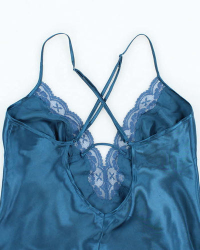 Vintage Y2k 00s La Vie En Rose Satin Cami - S