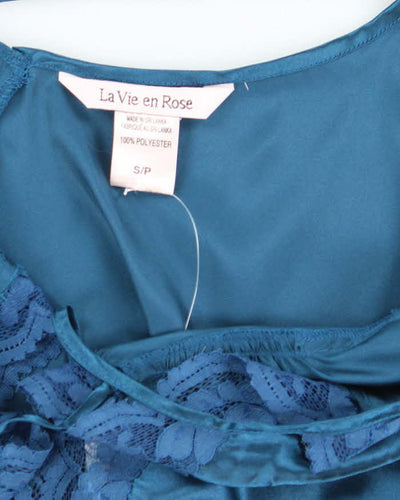 Vintage Y2k 00s La Vie En Rose Satin Cami - S