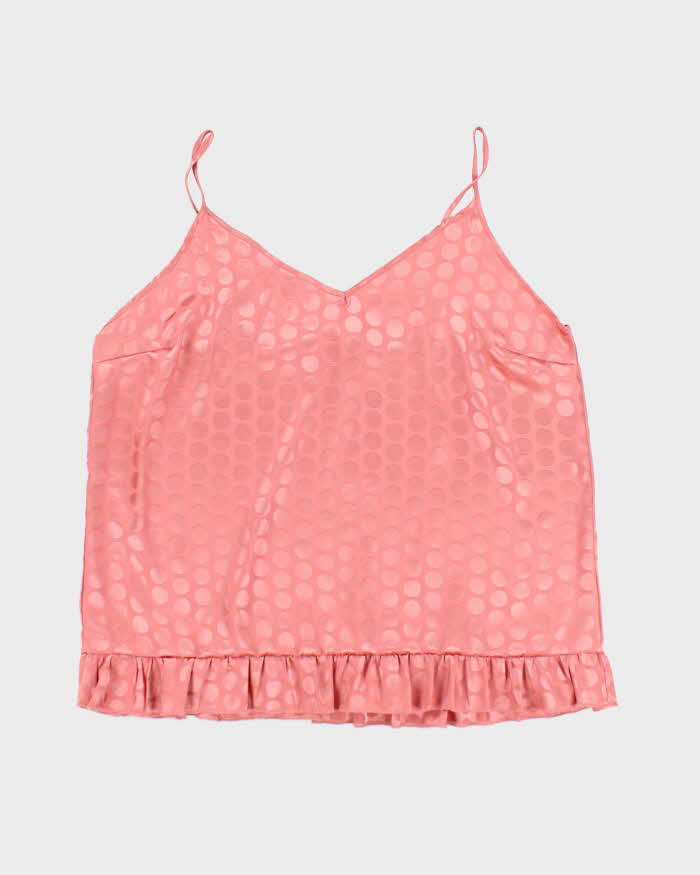 Vintage Y2k 00s Marilyn Monroe Polka Dot Satin Cami - XL