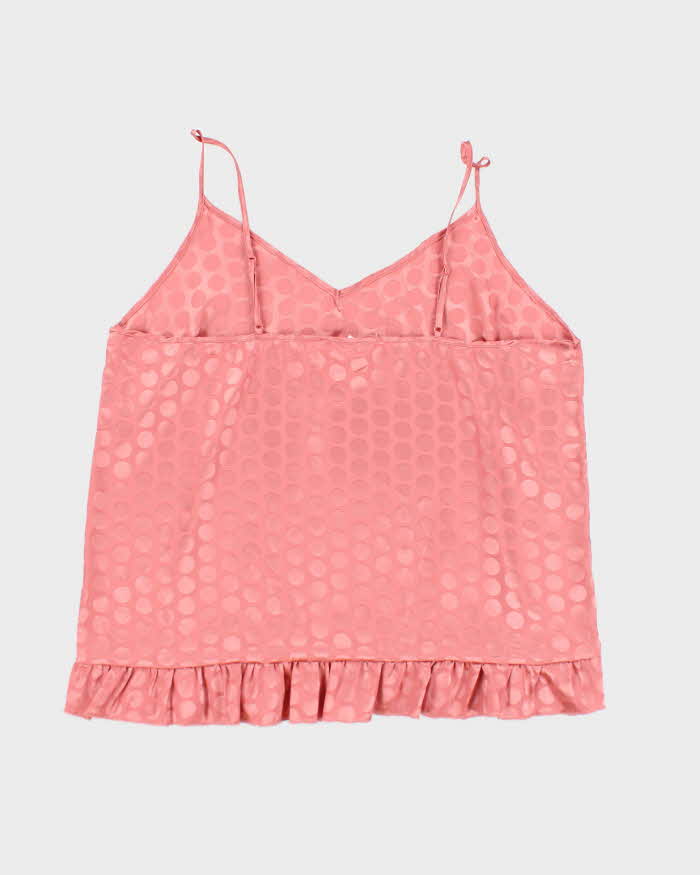Vintage Y2k 00s Marilyn Monroe Polka Dot Satin Cami - XL
