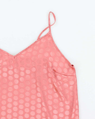 Vintage Y2k 00s Marilyn Monroe Polka Dot Satin Cami - XL
