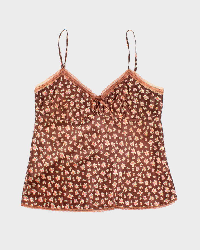 Vintage Y2k 00s Luigi Bertolli Satin Cami - M