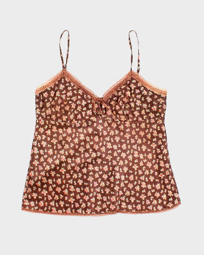 Vintage Y2k 00s Luigi Bertolli Satin Cami - M