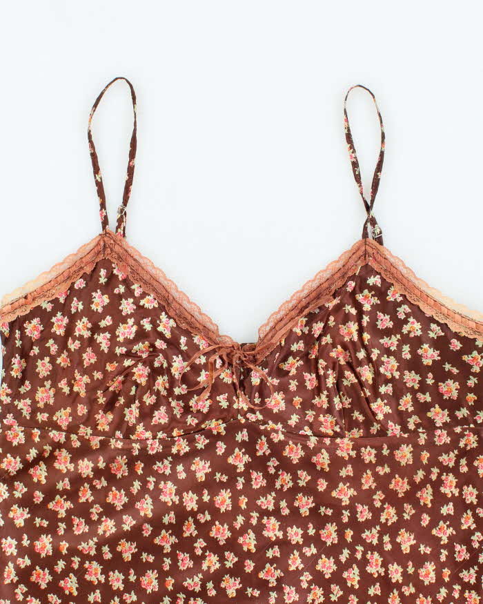 Vintage Y2k 00s Luigi Bertolli Satin Cami - M