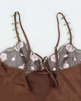 Vintage 90s Brown Satin Cami - M