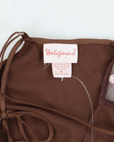 Vintage 90s Brown Satin Cami - M