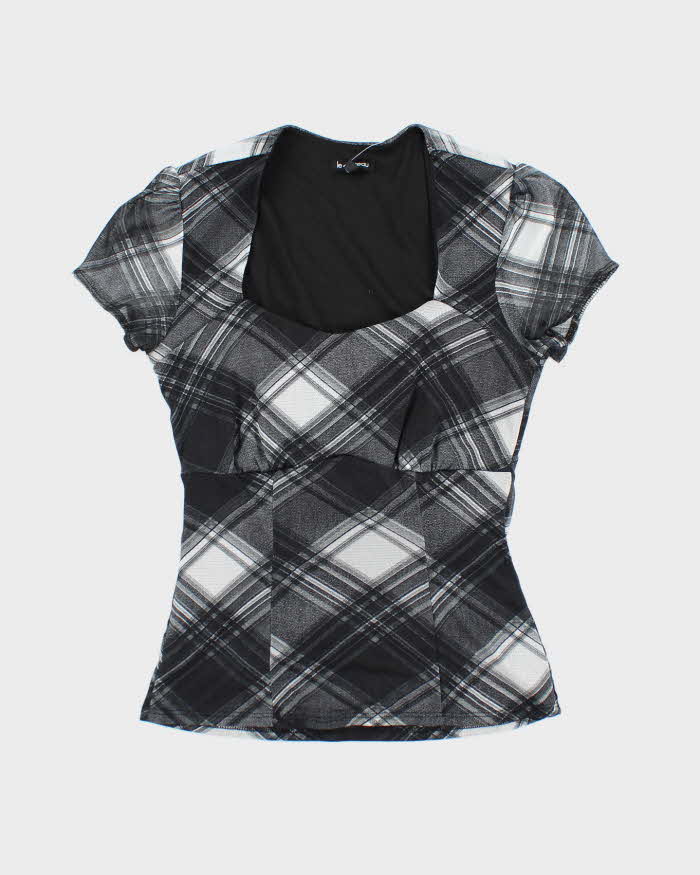 Vintage Y2k 00s Le Chateau Checked Blouse - M