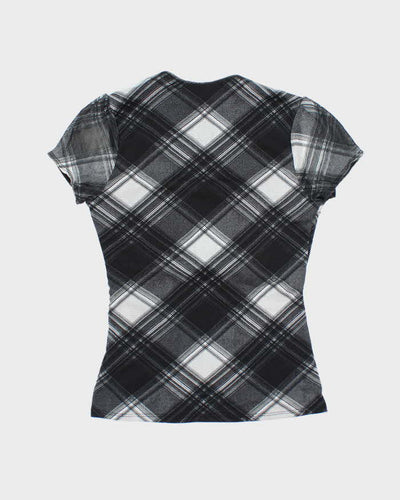 Vintage Y2k 00s Le Chateau Checked Blouse - M