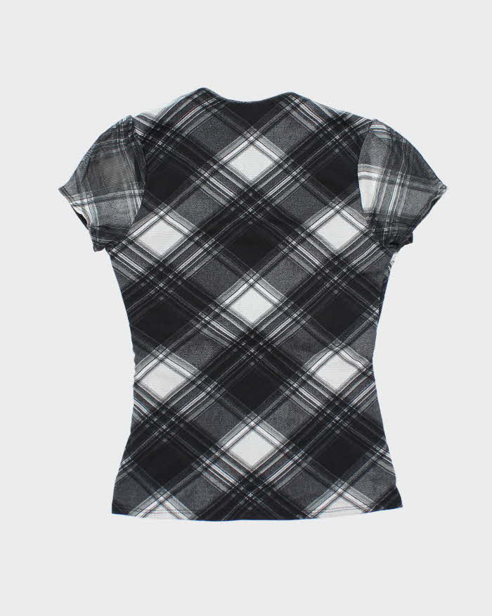 Vintage Y2k 00s Le Chateau Checked Blouse - M