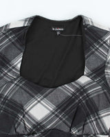 Vintage Y2k 00s Le Chateau Checked Blouse - M