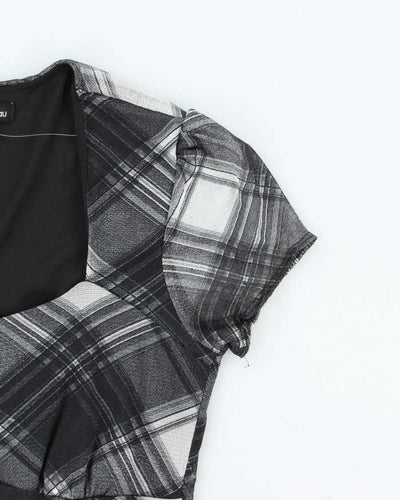 Vintage Y2k 00s Le Chateau Checked Blouse - M