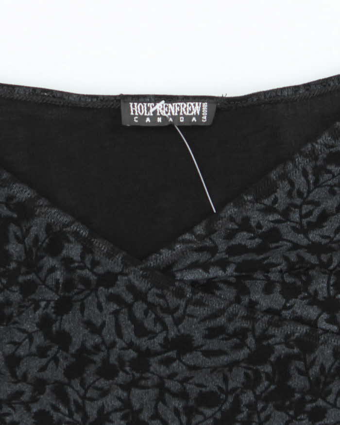 Vintage 90s Holt Renfrew Floral Top - S