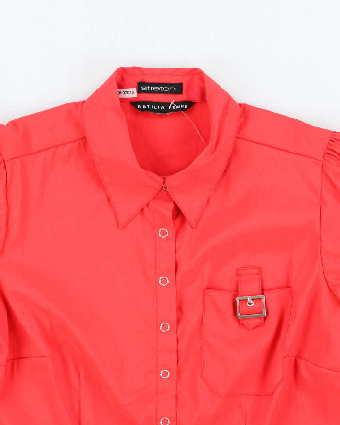 Vintage Y2k 00s Antilia Femme Buckle Blouse - M