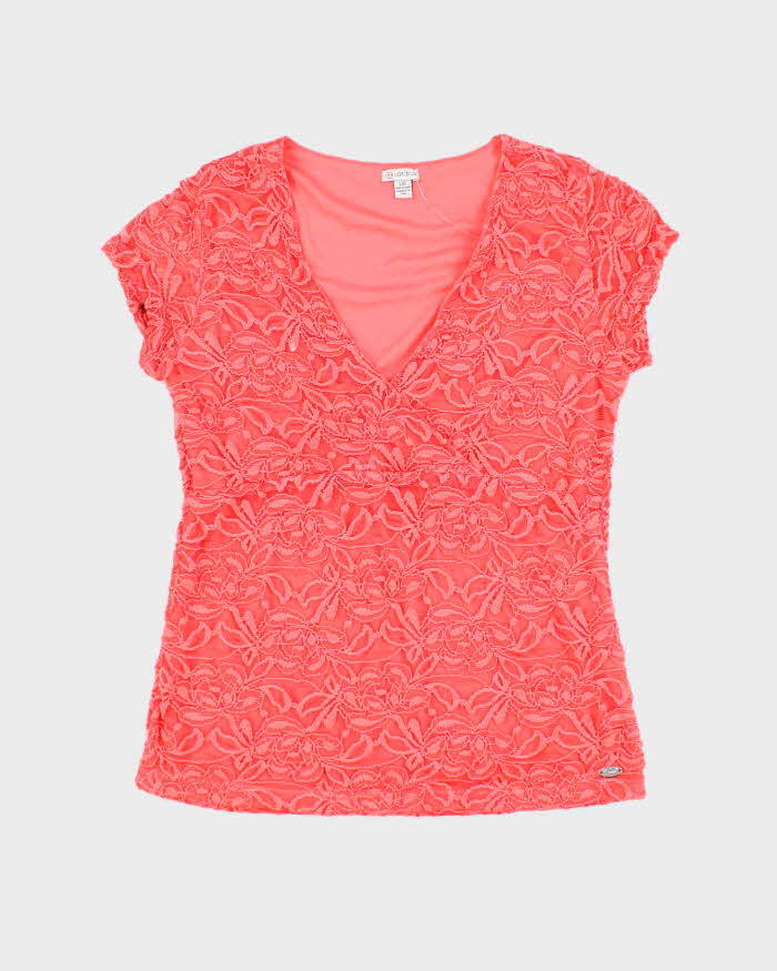 Vintage Y2k 00s Guess Lace Blouse - L