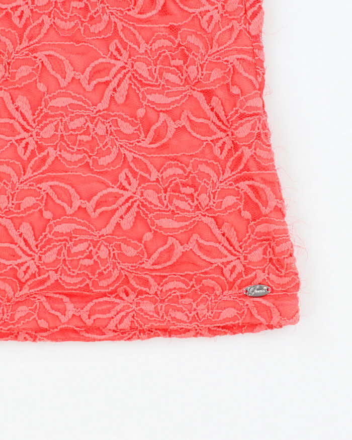 Vintage Y2k 00s Guess Lace Blouse - L