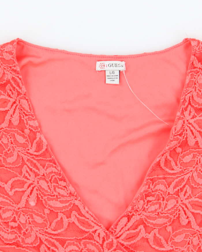 Vintage Y2k 00s Guess Lace Blouse - L