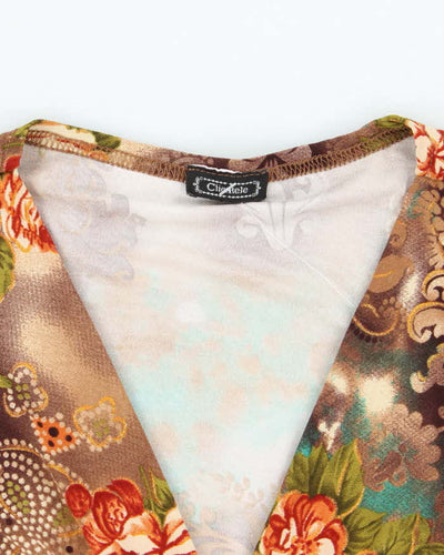Vintage Y2k 00s Clientele Ruched Blouse - S