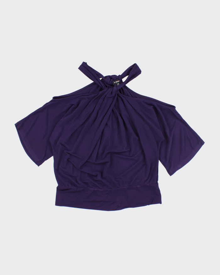 Vintage Y2k 00s Le Chateau Cut-out Shoulder Blouse - S