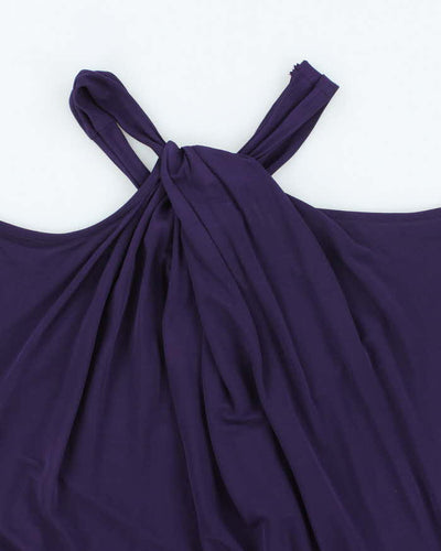 Vintage Y2k 00s Le Chateau Cut-out Shoulder Blouse - S