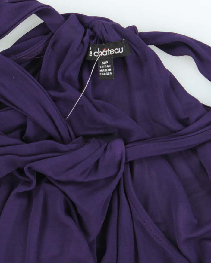 Vintage Y2k 00s Le Chateau Cut-out Shoulder Blouse - S