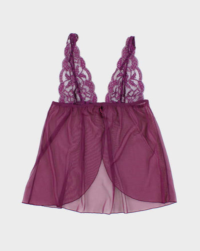 Vintage Y2k 00s La Senza Purple Mesh Cami - S