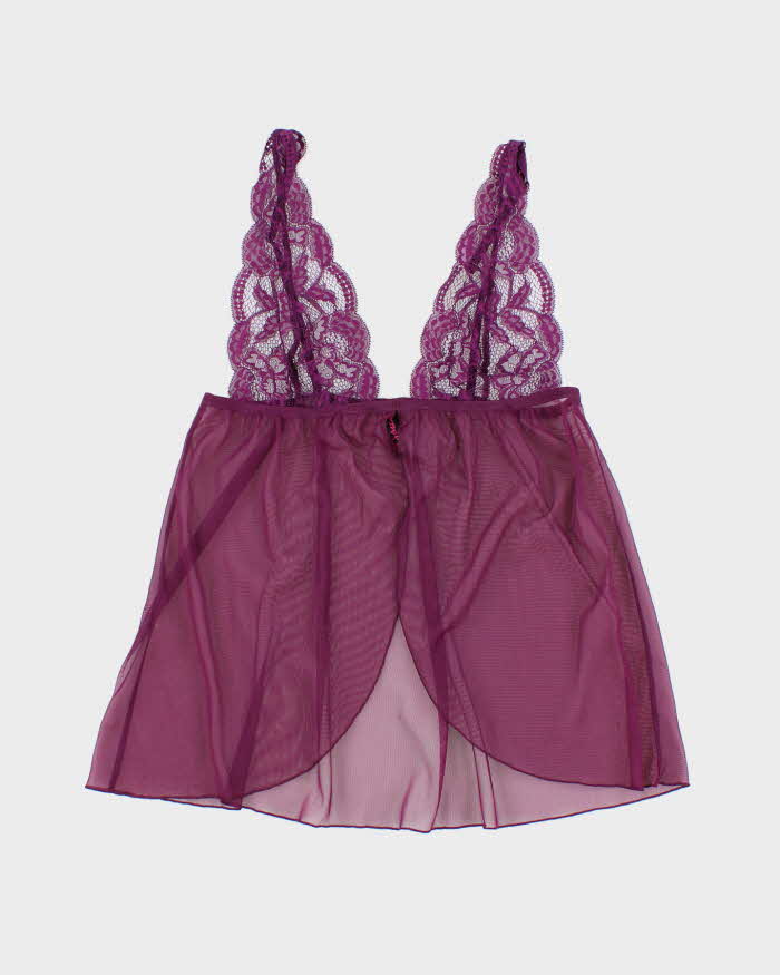 Vintage Y2k 00s La Senza Purple Mesh Cami - S