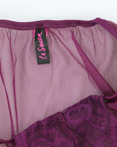 Vintage Y2k 00s La Senza Purple Mesh Cami - S