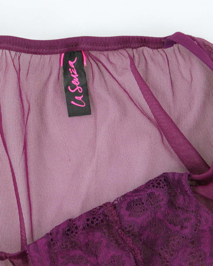 Vintage Y2k 00s La Senza Purple Mesh Cami - S