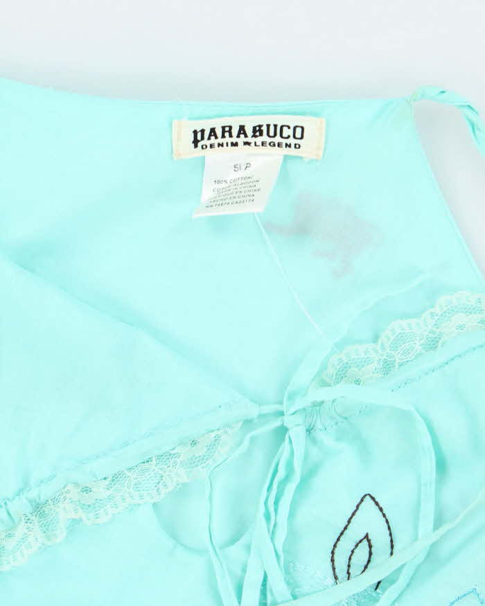 Vintage Y2k 00s Parasuco Embroidered Cami - S