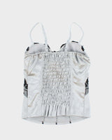 Vintage Y2k 00s Seduction Satin Bustier Cami - XS