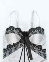 Vintage Y2k 00s Seduction Satin Bustier Cami - XS