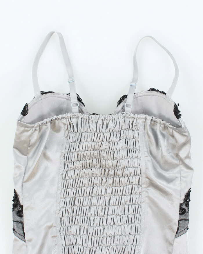 Vintage Y2k 00s Seduction Satin Bustier Cami - XS