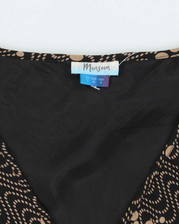 Vintage Y2k 00s Monsoon Silk Top - S