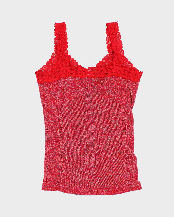 Vintage Y2k 00s Runners Glitter Cami - S
