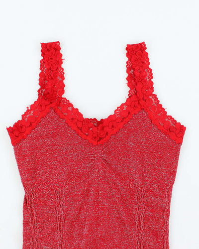 Vintage Y2k 00s Runners Glitter Cami - S