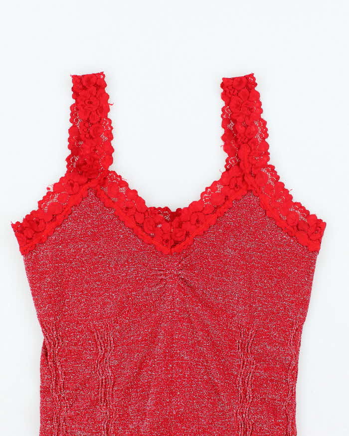 Vintage Y2k 00s Runners Glitter Cami - S