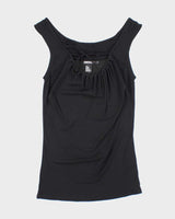 Vintage Y2k 00s DKNY Black Mesh Cami - S
