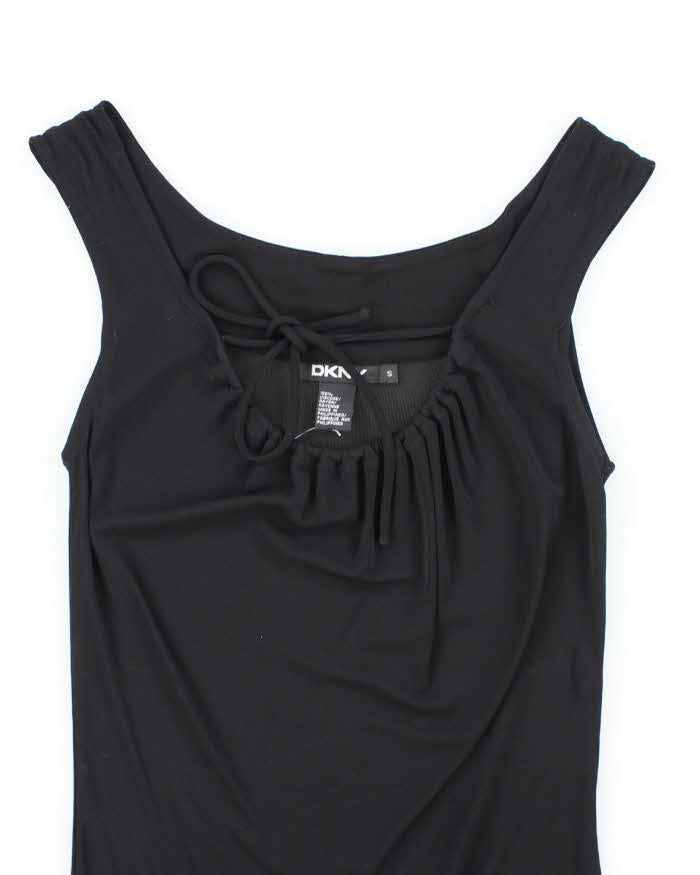Vintage Y2k 00s DKNY Black Mesh Cami - S