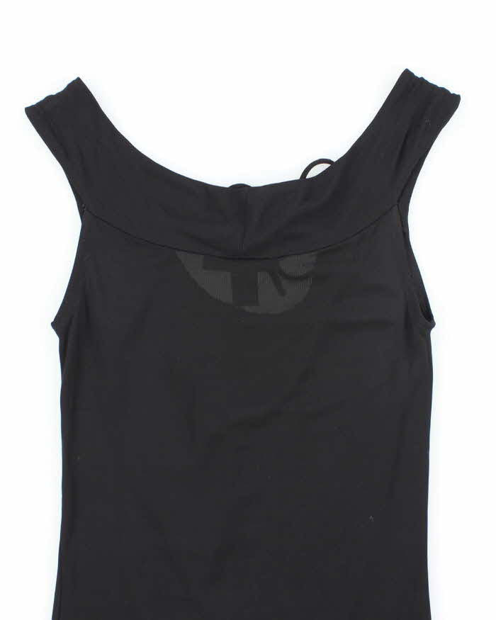 Vintage Y2k 00s DKNY Black Mesh Cami - S