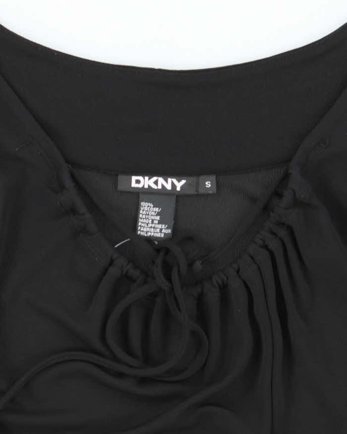 Vintage Y2k 00s DKNY Black Mesh Cami - S