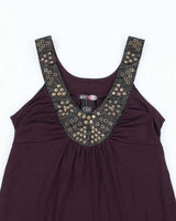 Vintage Y2k 00s MayBe Studded Cami - L