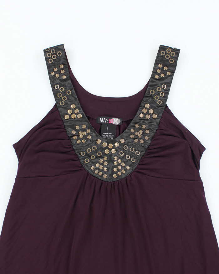 Vintage Y2k 00s MayBe Studded Cami - L