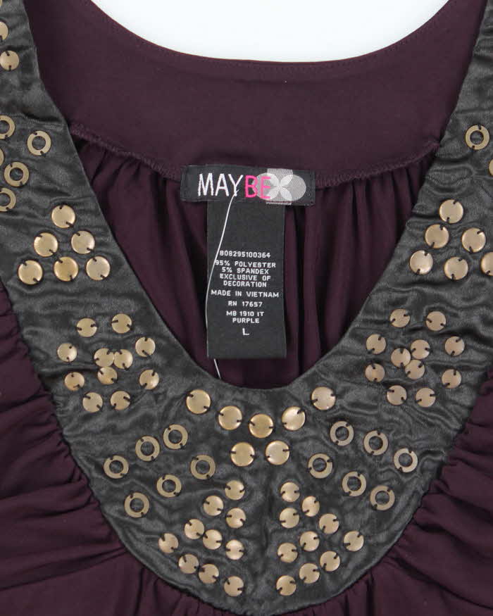 Vintage Y2k 00s MayBe Studded Cami - L