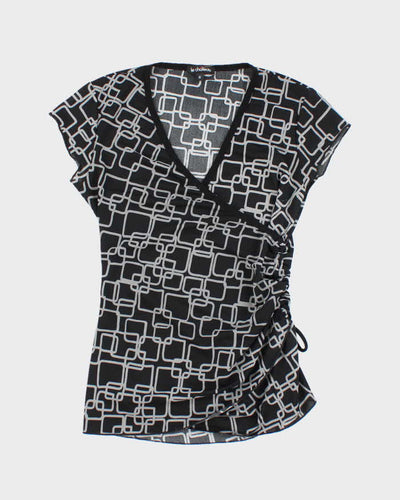 Vintage Y2k 00s Le Chateau Ruched Side Top - S
